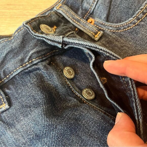 NWT Old Navy High-Waisted Button-Fly Slouchy Straight Secret-Slim Pockets Jeans - Picture 4 of 15